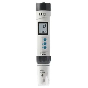 Digital COM300 EC TDS PH 4 in 1 Combo Meter temperatura PH Tester impermeabile con calibrazione ATC