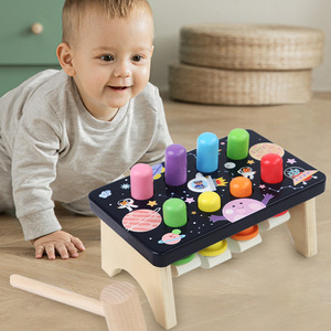 Tavolo Sonoro Colorato a Tema Pianeti per Bambini, Giocattolo Educativo in Legno per la Prima Infanzia, Giocattolo Cognitivo, Vendita Calda - Product Image 5