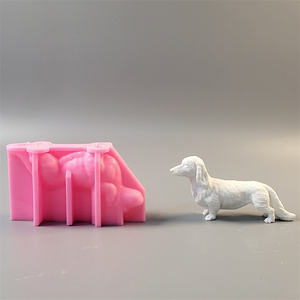 แม่พิมพ์ซิลิโคนทำมือรักษ์โลก สำหรับงานหล่อแบบ PC Ins Style ของตกแต่งรูปสุนัขดัชชุนด์ อุปกรณ์ทำเค้ก Kingnoo รุ่น A9478 - Product Image 1