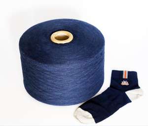 Fil à tricoter et à tisser en mélange de coton recyclé à 35 % et de polyester à 65 %, fil ouvert, Ne 10s/1-21s/1, fil à chaussettes OMET Vietnam, en vente à prix réduit - Product Image 3