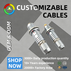 Conector Adaptador Circular OEM Serie B FGG/EGG 00b de 2-5 Pines con Bloqueo de Empuje y Tracción, Clasificación IP67, 250V 1.5A-28A - Product Image 1