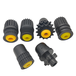 <strong>Conveyor</strong> <strong>Roller</strong> Parts 50mm OD 1.5mm Thickness 15mm 12mm 11mm Hexagonal Shaft Fixed Accumulated Poly V Pulley Drive Head Sprocket - Product Image 2
