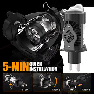 หลอดไฟโปรเจคเตอร์ขนาดเล็กแบบปลั๊กแอนด์เพลย์ของ H4 M1สว่างมากที่สุดลำแสงสูง/ต่ำ10000lm สปอร์ตไลท์ตัดหมอก12V 60W - Product Image 5