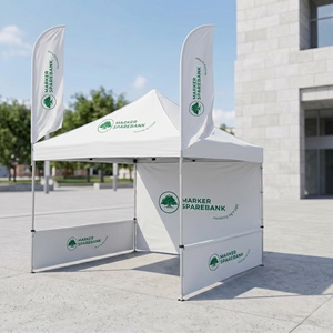 Tente pliante de qualité supérieure avec cadre en aluminium, gazebo commercial imprimé sur mesure, vente en gros - Product Image 1