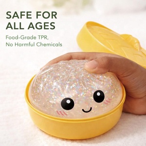 Produit phare : Jouet Squishy géant scintillant en forme de boulette, Boîte mystère surprise, Jouets anti-stress en forme de pain vapeur - Product Image 4