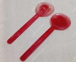 Dernière conception personnalisée Thunder Bird & Earth Gava Set de service à salade en résine de couleur avec cuillère à salade et fourchette Usage domestique dans la cuisine - Product Image 2