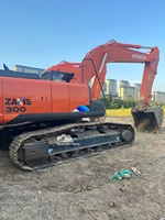 Excavatrice sur chenilles lourde d'occasion Hitachi ZX300 de 30 tonnes, équipée d'un moteur Isuzu d'origine