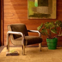 Fauteuil individuel de style Bauhaus rétro avec accoudoirs pour chambre à coucher, canapé de luxe haut de gamme pour hôtels, villas et espaces de négociation
