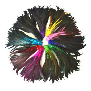 Oferta Económica: Plumas de Cola de Gallo Naturales Teñidas Directamente, de 30-35 cm, a Granel, Color Bronceado, <span class=keywords><strong>para</strong></span> Disfraces de Carnaval y Decoración - Product Image 4