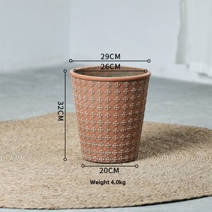 <span class=keywords><strong>Pot</strong></span> <span class=keywords><strong>de</strong></span> fleurs d'intérieur/extérieur <span class=keywords><strong>en</strong></span> bois et ciment, motif géométrique vintage nordique, <span class=keywords><strong>grand</strong></span> modèle, pieds <span class=keywords><strong>en</strong></span> forme <span class=keywords><strong>de</strong></span> bec <span class=keywords><strong>de</strong></span> canard - Product Image 2