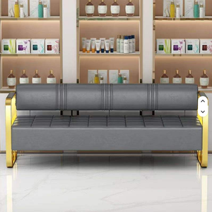 Sillón de Espera para Salón de Belleza y Barbería, Modelo 2026, Diseño Moderno, Dorado, de Alta Calidad - Product Image 6