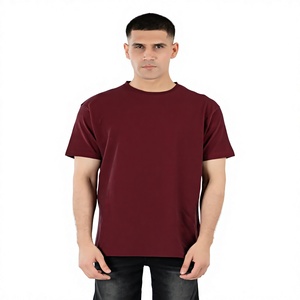 T-shirt d'été rouge 2026 OEM le plus demandé, coupe classique confortable, imprimé numérique, écologique et respirant, en tissu 100 % coton - Product Image 1