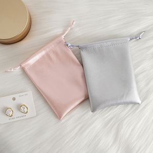 PU Leather High Quality Customizable Fashion Perfume Jewelry <b>Gift</b> Packing <b>Luxury</b> Soft Spring Summer Christmas Drawstring <b>Bag</b> - Product Image 3