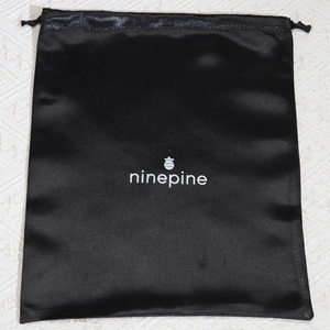 定制标志印花黑色缎面抽绳袋包装帽子奢华发胶内衣假发鞋包储物防尘丝袋 - Product Image 2