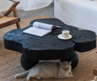 AJJ-Q303 Nouvelle table basse chinoise antique de luxe en bois massif extensible et convertible, stable et facile à nettoyer, pour salon et maison