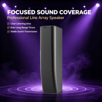Système de sonorisation professionnel pour conférences, colonne de sonorisation Line Array, 4x5,5 pouces woofer + 10x1 pouce tweeter, 450W, 6 ohms, utilisation en intérieur