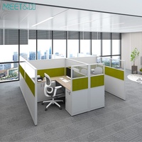 Bureau de travail modulaire moderne MEET&CO avec tiroir à dossiers, poste de travail informatique contemporain, design autoportant