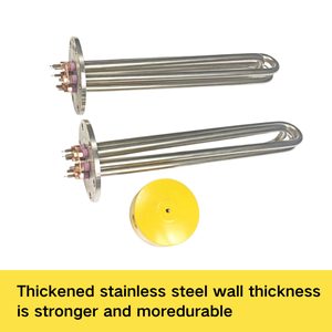 220V 380V 3KW 9KW 12KW 15KW thép không gỉ hình ống nhanh chóng sưởi ấm nước ngâm điện yếu tố làm nóng mặt bích - Product Image 3