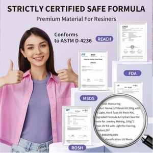 Resina epossidica recentemente formulata resina cristallina forte arte che adatta per la colata fai da te resina arte stampi facile da mescolare 3:1 rapporto - Product Image 6