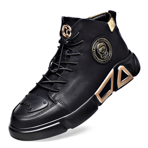 ¡Novedad de 2025! Botas de moto informales de cuero de alta calidad para hombre, suela blanda, malla de goma transpirable, cómodas para invierno, primavera y otoño - Product Image 1