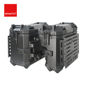 F2-<span class=keywords><strong>MOTO</strong></span> 36L Boîte latérale de <span class=keywords><strong>moto</strong></span> pliable à double aile blindée résistante aux chocs et à la pression, ajustement universel pour les longs trajets - Product Image 2