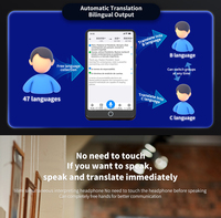 Écouteurs de traduction Écouteurs de traduction de langue Réaction rapide, traducteur vocal instantané, traducteur d'écouteurs en temps réel
