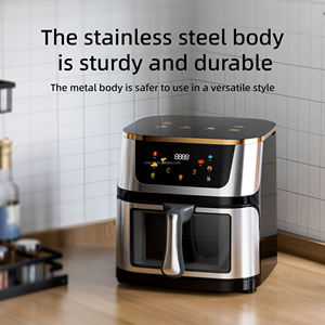 Freidora de Aire de Acero Inoxidable de 12L, <span class=keywords><strong>Horno</strong></span> de Convección Multifuncional con Control Digital Inteligente, Sin Aceite, para Uso Doméstico, Envío Rápido - Product Image 4