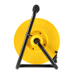 Tùy chỉnh 4-way chung ổ cắm IP20 có thể thu vào sắt 30m 50m mở rộng cáp Reel trống 13A đánh giá PC UK/EU phổ BS IEC - Product Image 3