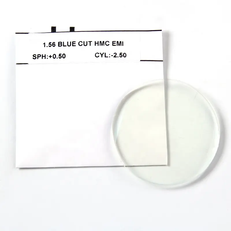 Consegna veloce di vendita Calda 1.56 Blu Cut Ottico Lente Blu di Blocco Luce Anti Blu Ray Occhiali Da Lettura 70 millimetri Prescrizione lente
