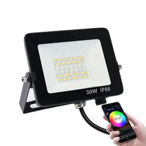 मोबाइल मिलियन रंग समायोज्य 30w 35w 50w स्मार्ट dimmmable rgb पार्टी के नेतृत्व वाली बाढ़ प्रकाश