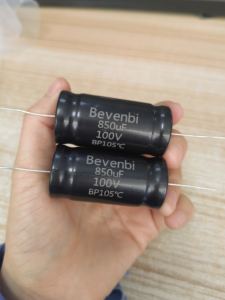 Condensateur électrolytique axial non polarisé en aluminium <span class=keywords><strong>BP</strong></span> Bevenbi 270uf 330uf 470uf 850uf 100V 250V pour haut-parleur crossover - Product Image 3