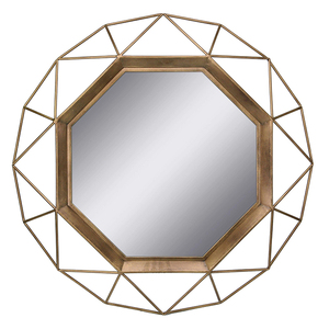 Centre de Table rond Vieux Mode Antique De Luxe Grande Taille Géométrique Or <span class=keywords><strong>Miroir</strong></span> Mural Pour Chambre - Product Image 1
