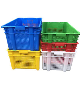 Manufacturing HDPE food grade vegetables crates storage transfer shipping plastic creat for sale