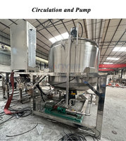 Mélangeur en acier inoxydable de 1500 L, réservoirs de mélange industriels, machine de fabrication de savon liquide, shampooing, détergent
