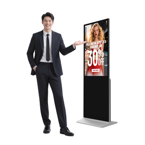 21.5 pollici sottile doppia faccia <span class=keywords><strong>LED</strong></span> LCD Digital Signage Display per Business Self-Service da esterno piano in piedi pubblicità OEM - Product Image 2