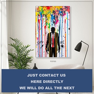 Peinture à l'huile moderne faite à la main, style <span class=keywords><strong>POP</strong></span> <span class=keywords><strong>Art</strong></span> sur toile, pour la décoration murale de la maison, de l'hôtel, du bureau, autres peintures - Product Image 2