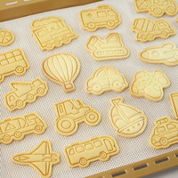 Lot de 8 emporte-pièces pour biscuits, série véhicules (voiture, avion), emporte-pièces à fondant, moules à biscuits