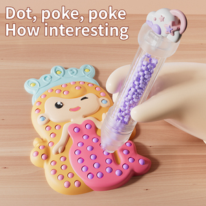Set de Arte con Puntos Personalizado DIY al por Mayor, Juguete Artesanal con Pegatinas de Cuentas con Patrones de Dibujos Animados para Niños, para Juego Creativo, Venta al por Mayor - Product Image 2