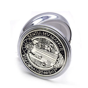 Saint Benoît Religieux Mini Bijoux Chapelet Boîte Pour Chapelet Bijoux Emballage - Product Image 6