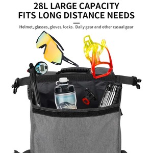 <span class=keywords><strong>Sacoche</strong></span> de vélo grande capacité 28L, imperméable, réfléchissante, pour <span class=keywords><strong>porte</strong></span>-bagages arrière - Product Image 6