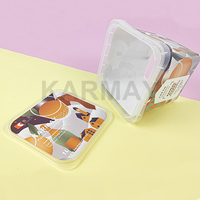 Tamper Evident PP plastique 1 Ltr Biscuit carré chocolat crème glacée bonbons emballage alimentaire seau à yaourt en plastique avec poignée