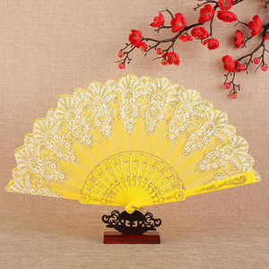 Ventaglio in plastica intagliata con motivi floreali-elegante Fan del Flamenco per decorazioni per le vacanze-dimensioni e colore personalizzabili - Product Image 6