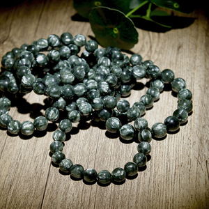 Perles en pierre naturelle pour femmes, bijoux, <span class=keywords><strong>quartz</strong></span>, chlore verte, de haute qualité, tendance, vente en gros - Product Image 3