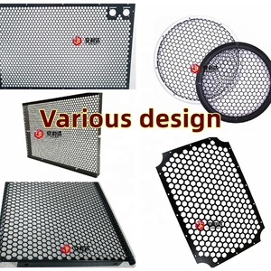 Nhà Máy Bán buôn tùy chỉnh tổ ong đục Matt Đen 12 inch Loa nướng kim loại Net - Product Image 2