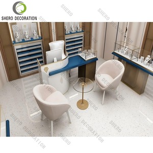 Vitrine de présentation de bijoux de luxe avec éclairage LED, design tendance, personnalisable, pour boutique de bijoux de mode, pour magasin de détail - Product Image 2