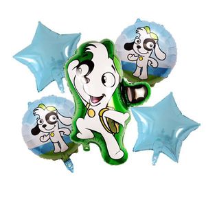 Nuevo Globo DOKI con Diseño de Perro con Gorro Verde, para Fiestas de Cumpleaños Infantiles, de Aluminio - Product Image 5