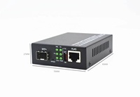 Convertisseur de média fibre optique ODM 1.25G 2.5G 5G 10G, convertisseur optique Ethernet POE 10G Base-T RJ45 vers SFP+ monomode 20KM, transceiver