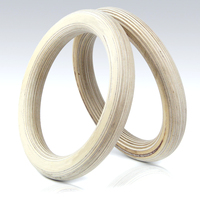 ZJFIT Entraîneurs de suspension de gymnastique en bois Offre Spéciale Accessoires de fitness avec sangles en nylon pour l'entraînement en anneau