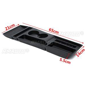 1 unidad de caja de almacenamiento de silicona negra para consola central de coche, para Tesla Model X / S 2012 2013 2014 2015 2016 2017 2018 - Product Image 3