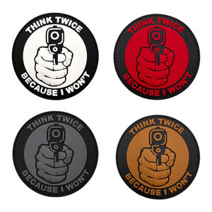 Parche <span class=keywords><strong>de</strong></span> Goma Suave con Sello <span class=keywords><strong>de</strong></span> Moral, Resistente al Agua, Forma Triangular 3D, Tamaño Personalizable, Brazalete - Product Image 1